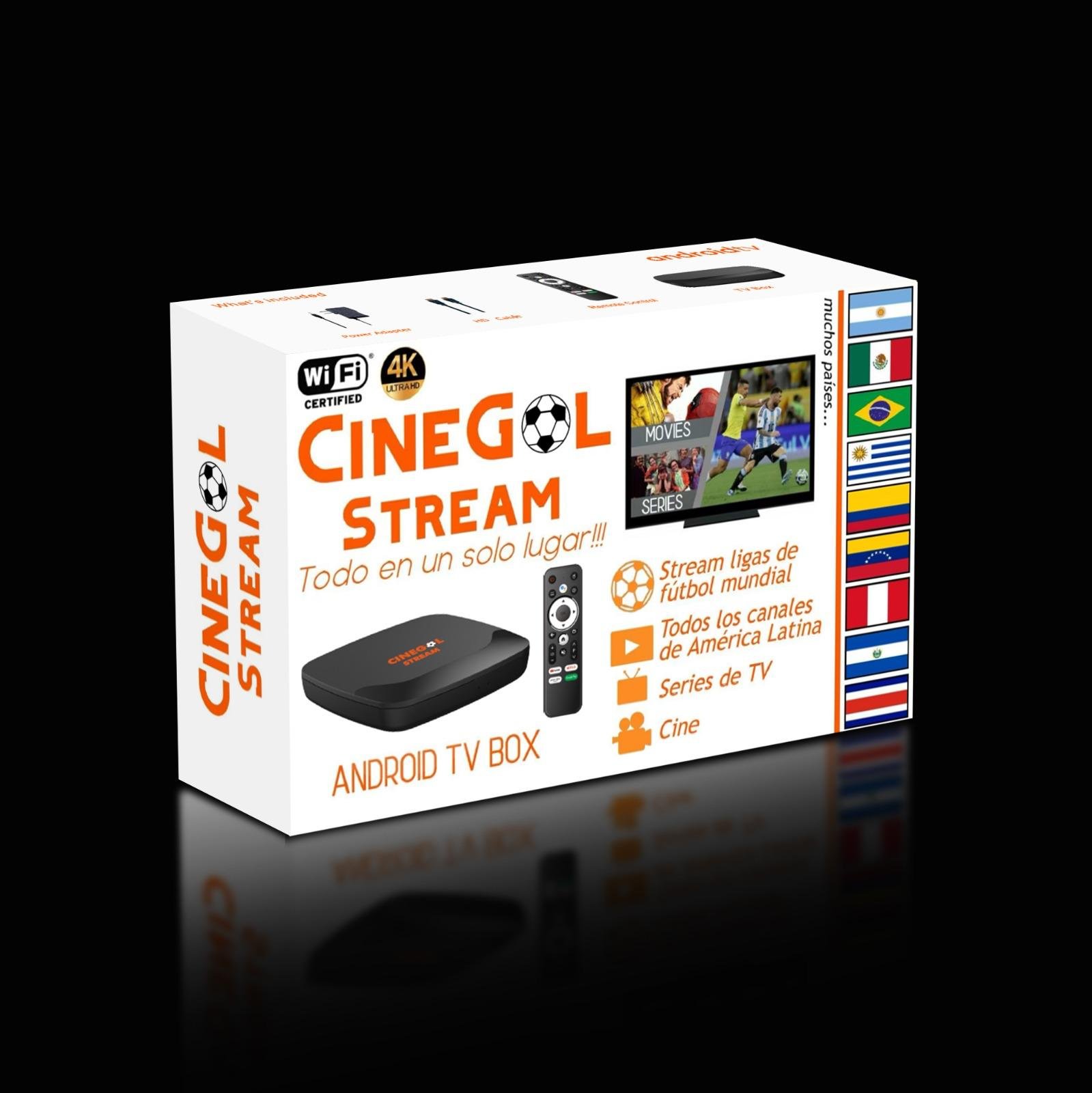 CineGol Stream | TV BOX - CineGol Stream | Mirá fútbol y películas sin cable desde una sola TV Box